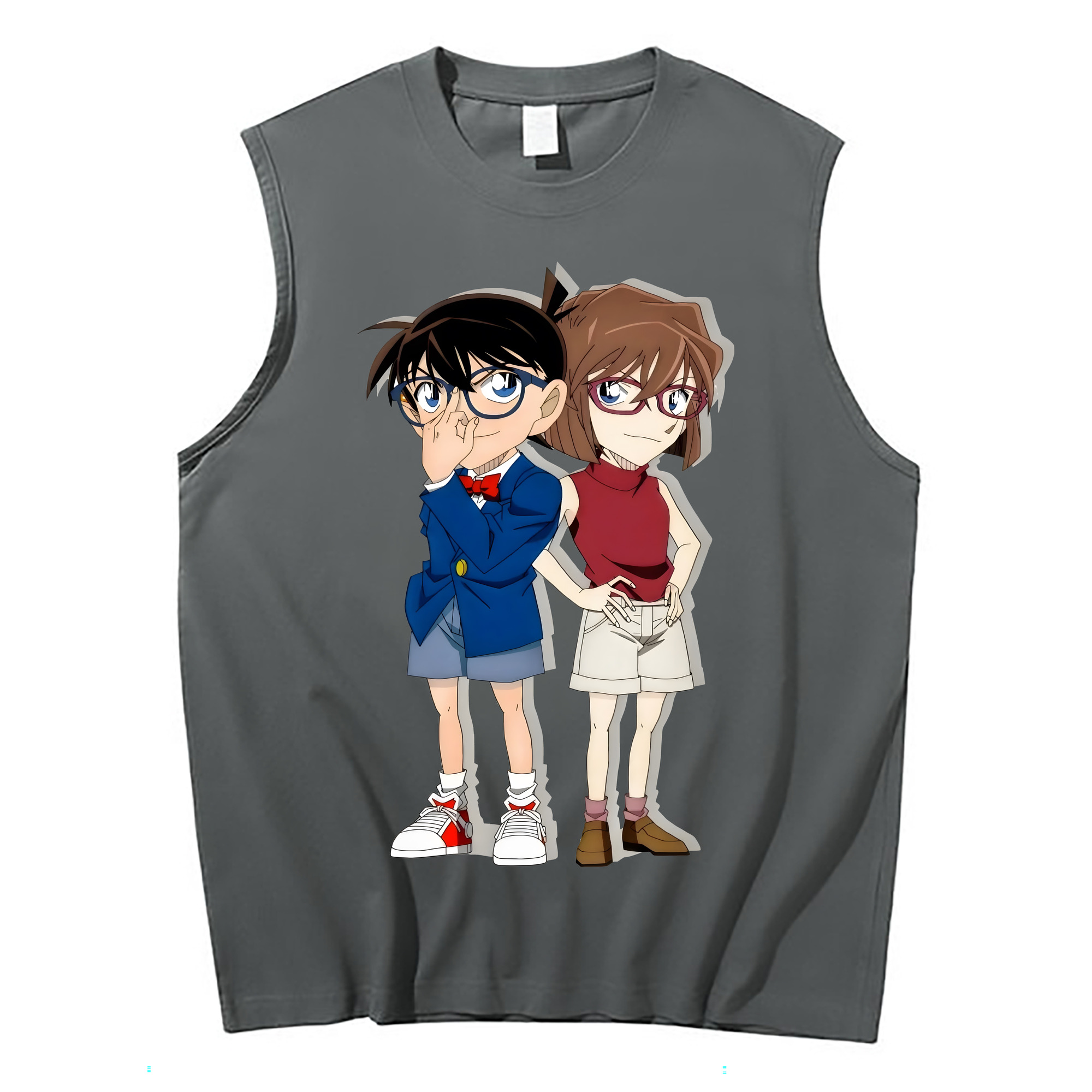 （画像用） 名探偵コナン 灰原 哀 はいばら あい Detective Conan Anita Hailey、Vi Graythorn Haibara Ai コットン100％タンクトップ（フロントプリント）